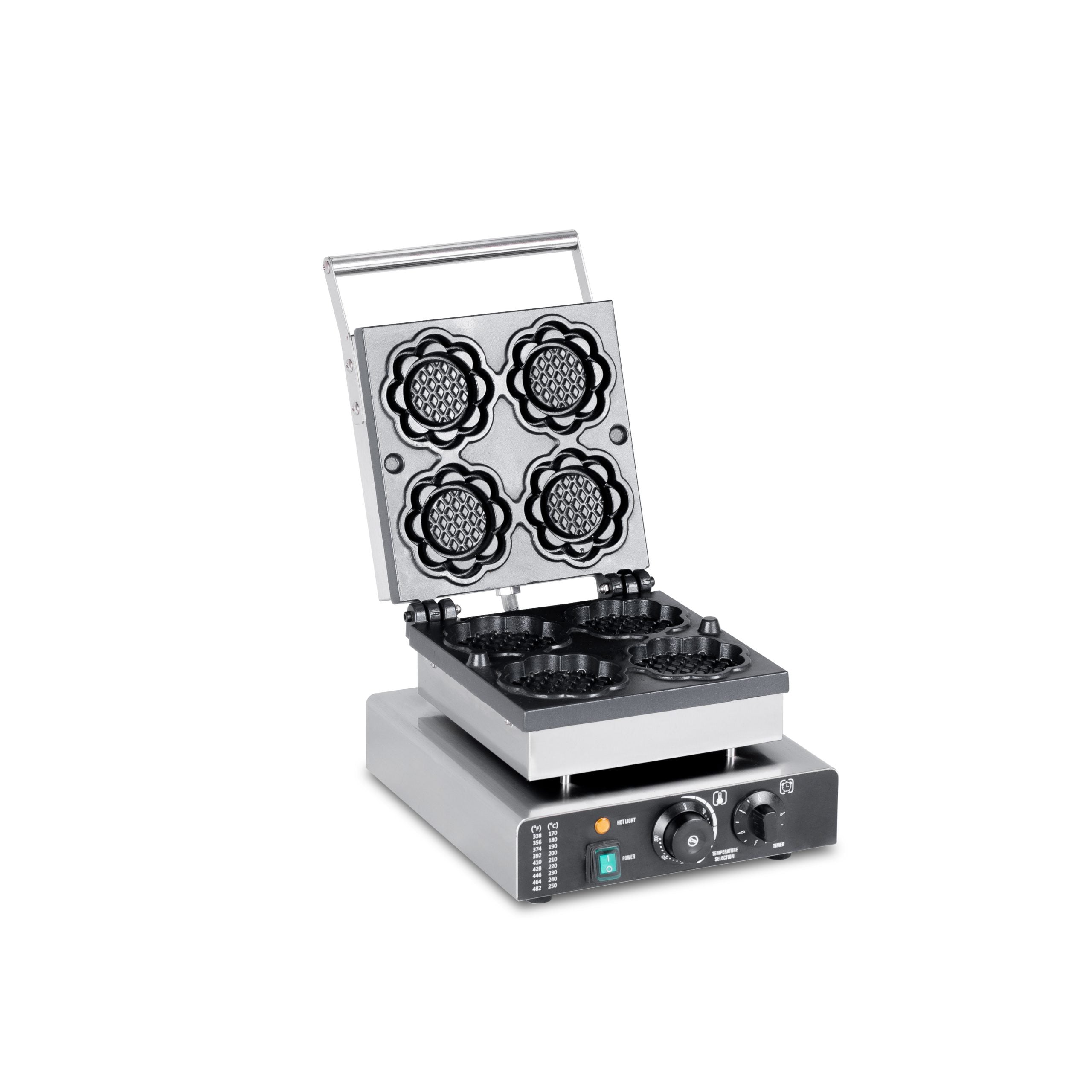 Electric Bakery Waffle Maker with 4-Piece Sunflower Shape Molds TTS-2204 - Image 2