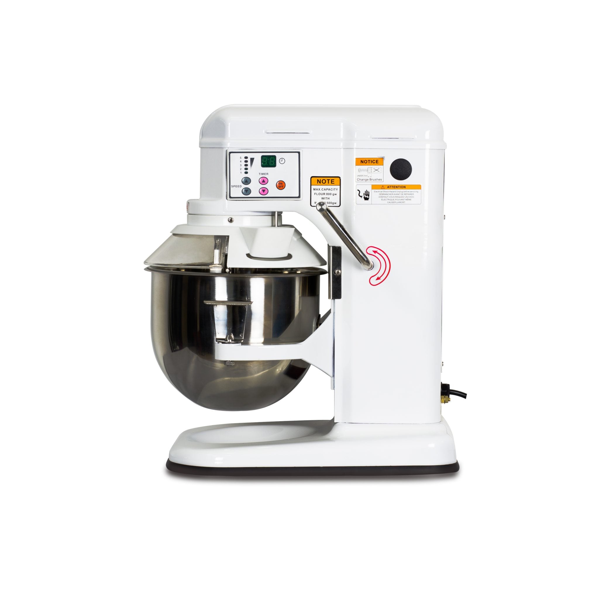 7L CE Digital Countertop Stand Food Mixer with 5 Speed B7