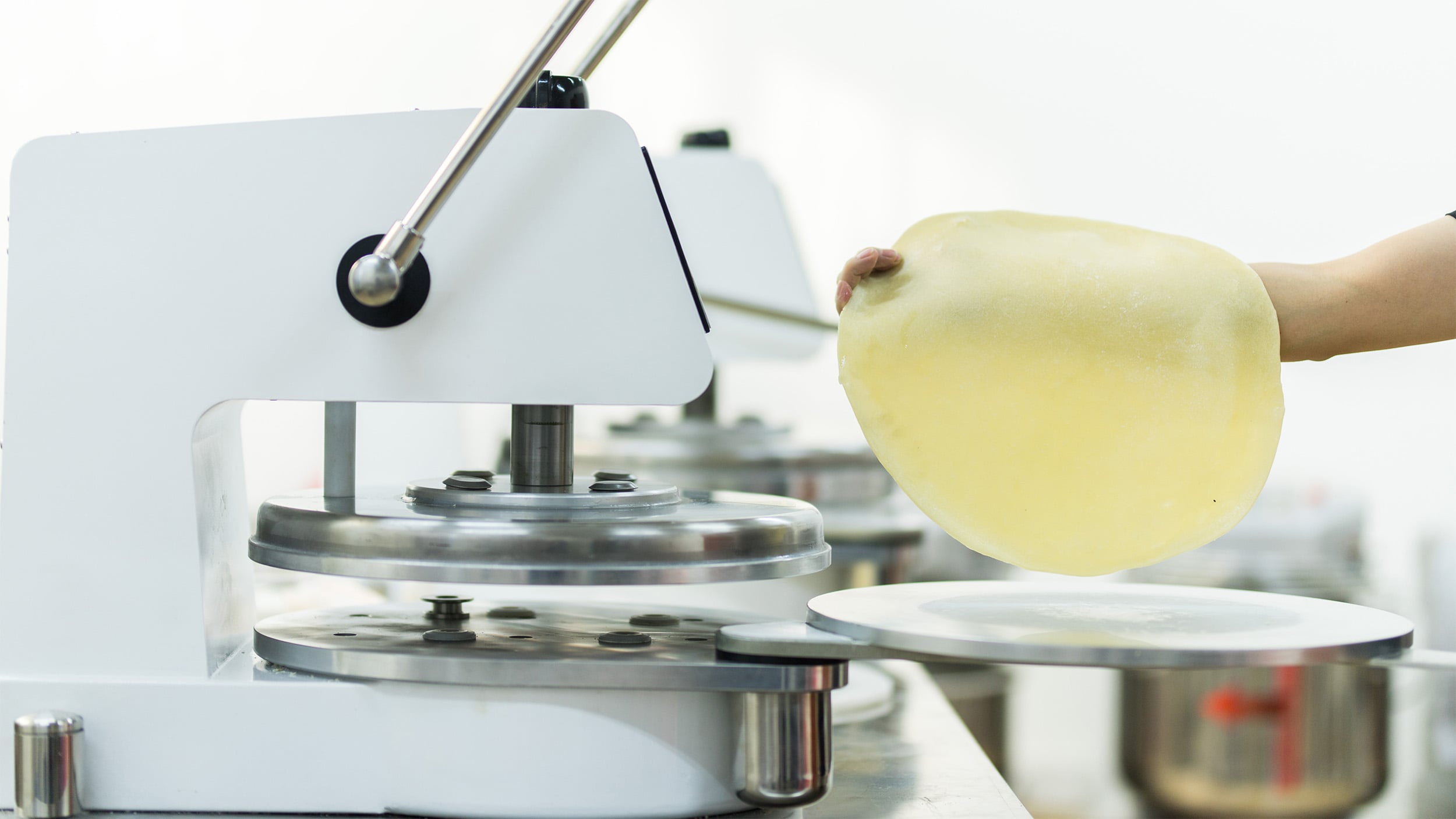 Dough press machine