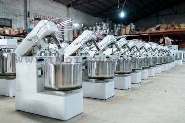 40 Liters Spiral Dough Mixer with Raising Head and Removable Bowl HS40T