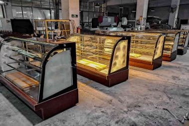 Marble Ambient Temperature Curved Glass Deli Case