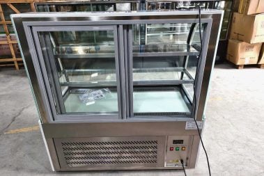 Mirror Steel Glass Cake Display Case TT-MD127ABCD more views