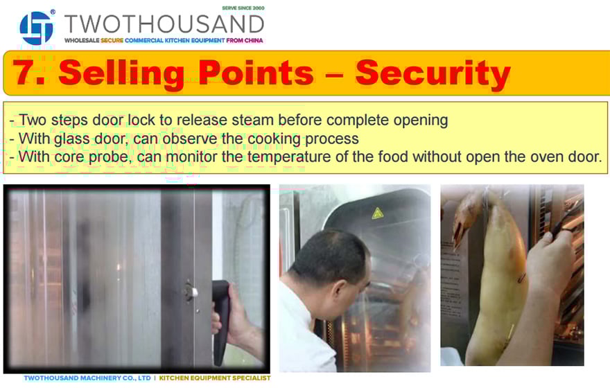 Security of This Combi Oven