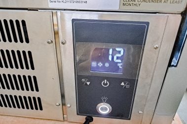 Cubed Ice Cream Showcase Freezer