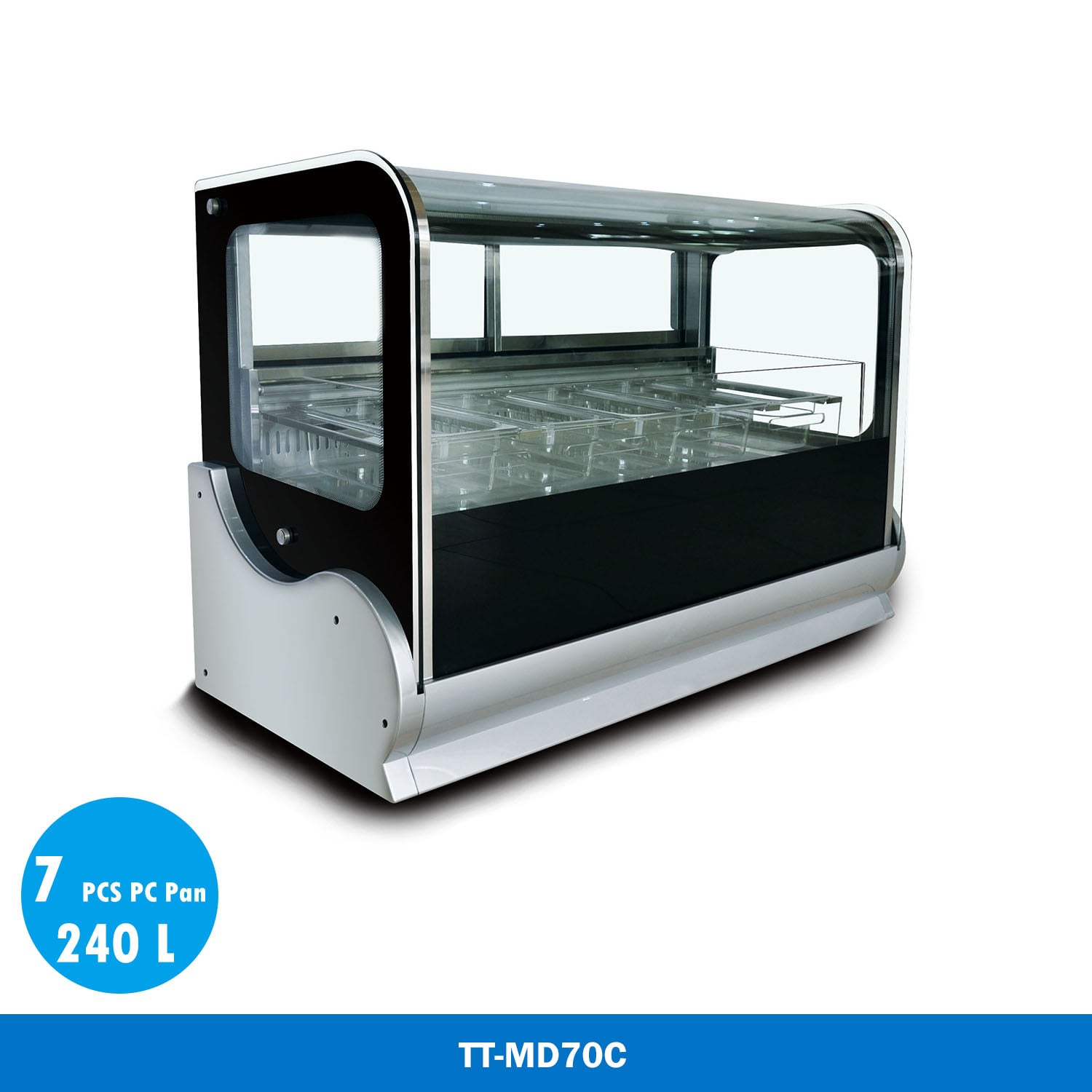 PC Tank Cubed Ice Cream Showcase Freezer TT-MD70