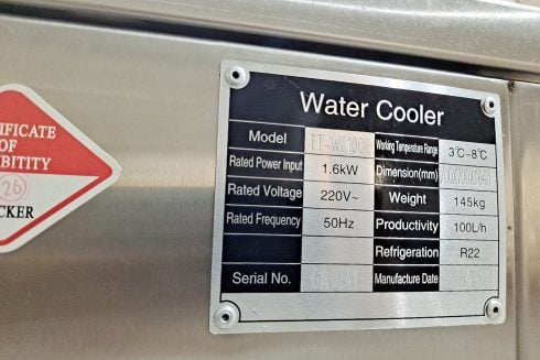 Water Cooled Chiller TT-WC100. TT-WC200