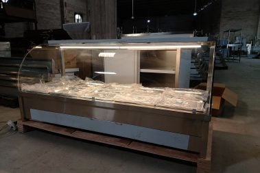 Curved Glass Commercial Bain Marie Food Warmer