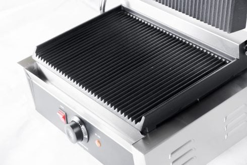 2.2 KW Single Head CE Double Grooved Commercial Sandwich Panini Grill TT-WE173B