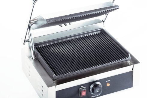 2.2 KW Single Head CE Double Grooved Commercial Sandwich Panini Grill TT-WE173B