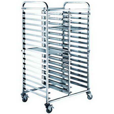 15X2 Trays Pan Size 400X600MM Stainless Steel Bun Pan Rack TT-SP273B