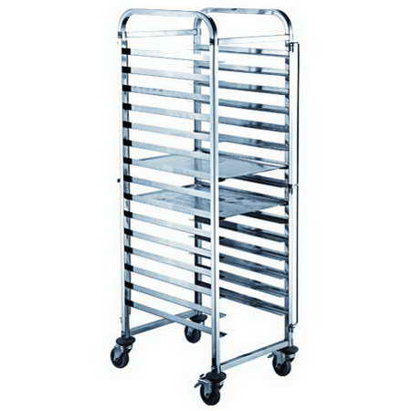 16 Trays Pan Size 400X600MM Stainless Steel Bun Pan Rack TT-SP272B