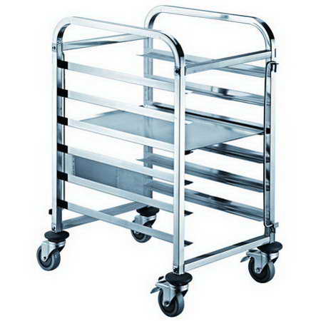 6 Trays Pan Size 400X600MM Stainless Steel Sheet Pan Rack TT-SP270B