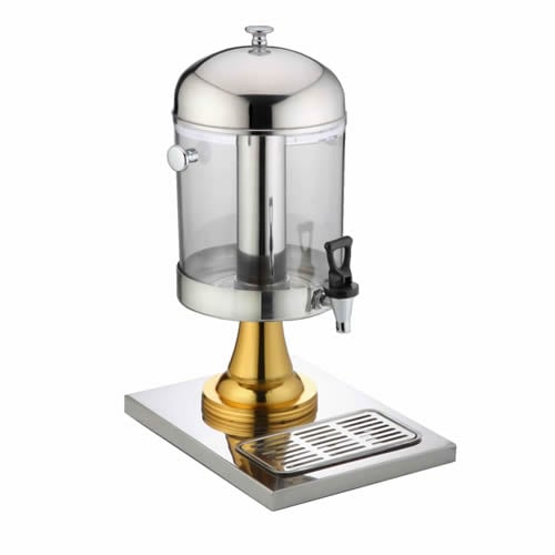 9L Single Tank Gilt Tabletop Buffet Juice Dispenser TT-10100-1