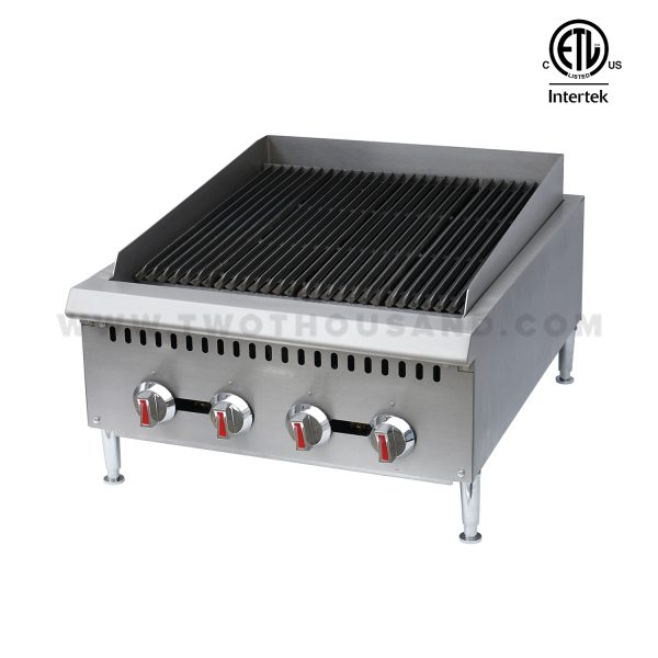 48'' 160000BTU/hr ETL Commercial Gas Charbroiler Grill GCB-48