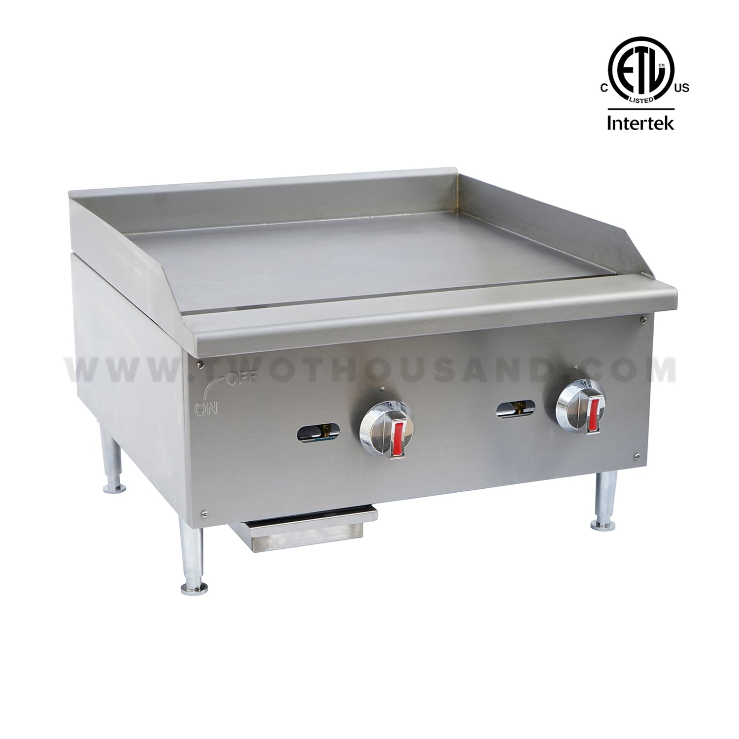 5 Burners 150000BTU/hr ETL Commercial Gas Thermostat Griddle EGG-60ST
