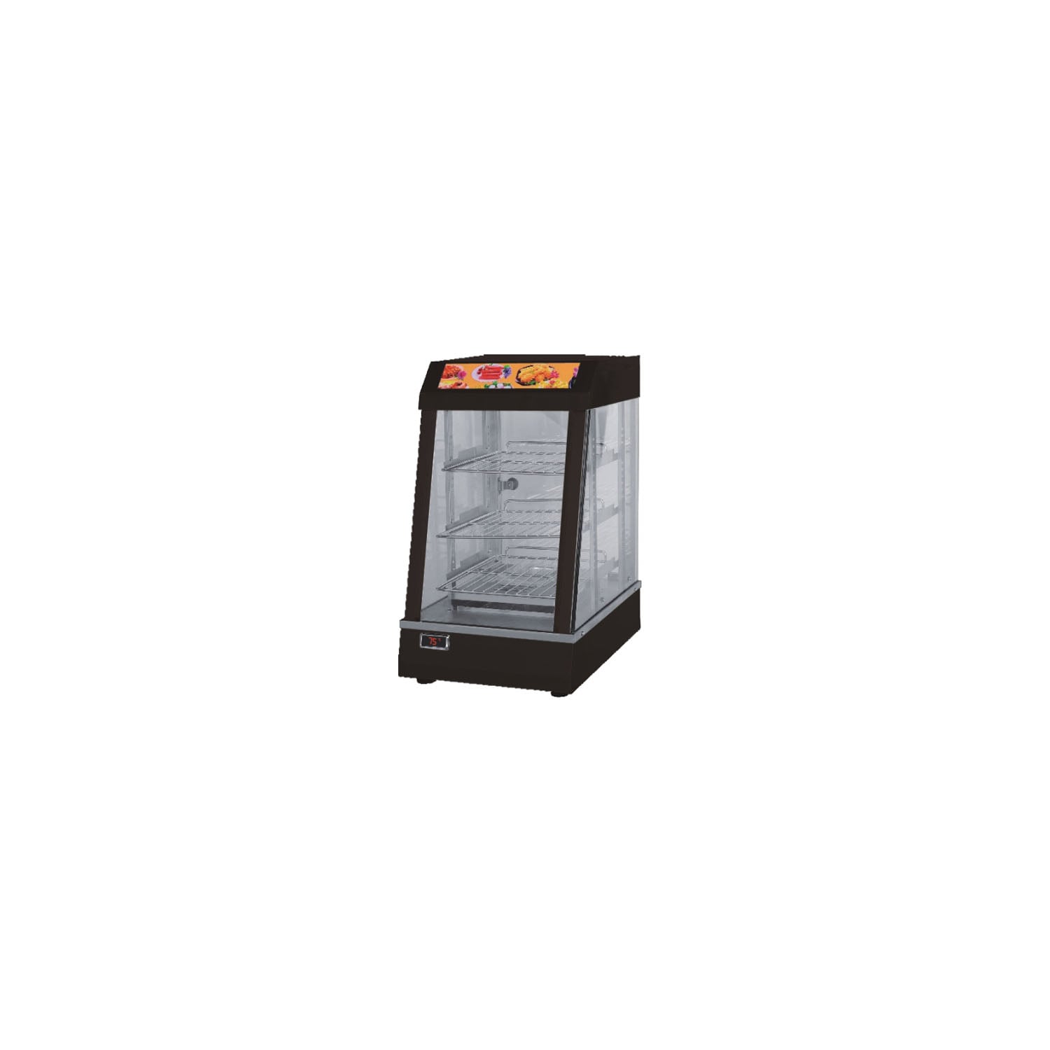 Triple Shelf Countertop Convection Food Warmer Display Case TT-WE61DC