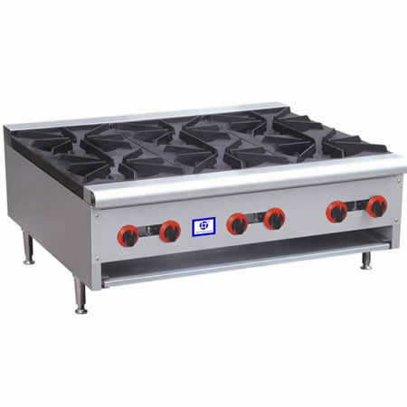 6 Burners Commercial Gas Hot Plate with Crumbs Collector TT-WE1382C
