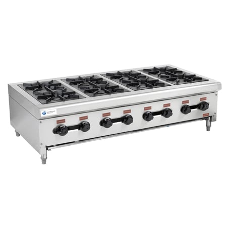 8 Burners 2800Pa LPG 48Mj/Hr Commercial Gas Hot Plate TT-WE1210