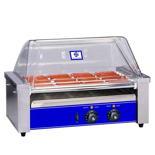 9 Rollers Sneeze Guard Cover Commercial Hot Dog Roller Grill TT-R6