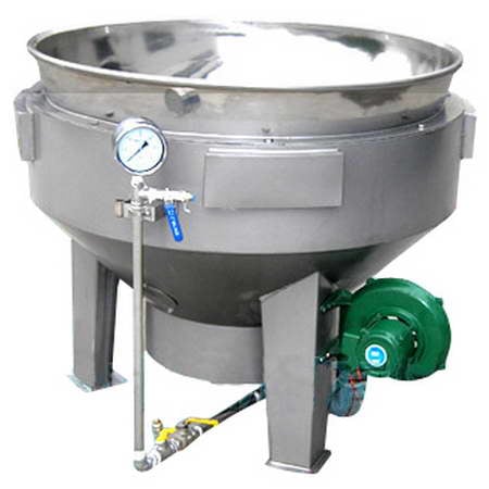 200L Dia. 800mm without Stirrer Gas Vertical Jacketed Kettle TT-JK-GV200