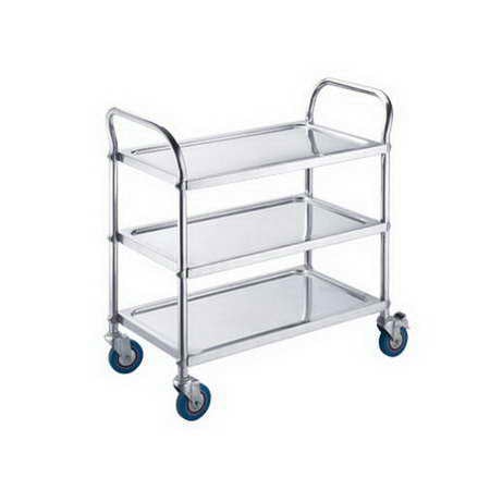 3 Shelf 850X450X900 MM Round Tube Stainless Steel Utility Cart TT-BU119B