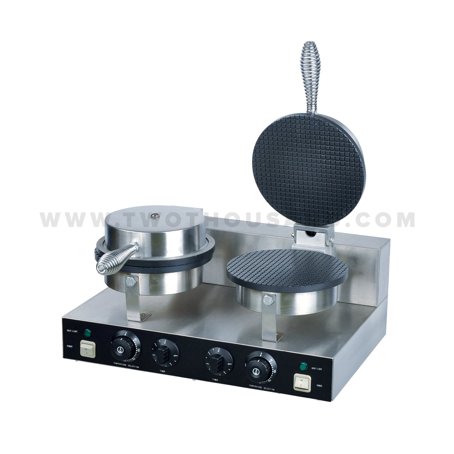 Electric Waffle Cone Maker with Double Plates and Timer TT-E10C (TTS-2A) - Image 2