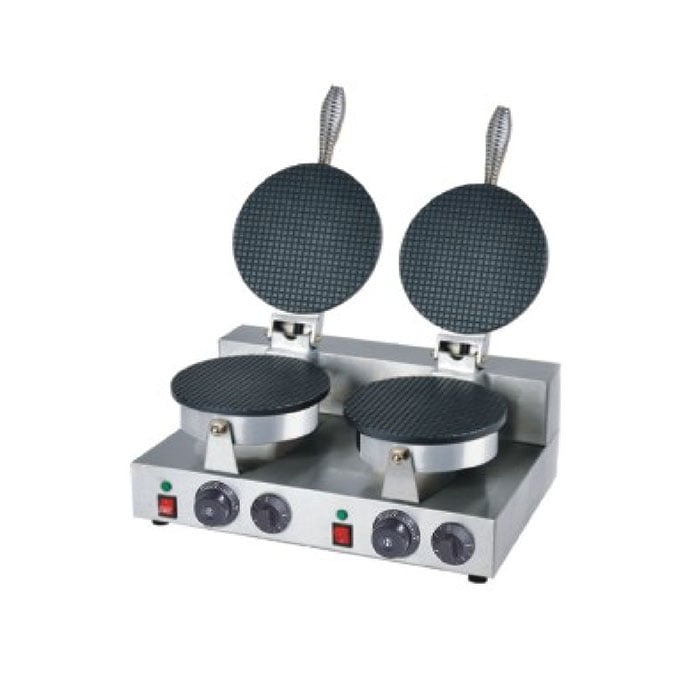 Electric Waffle Cone Maker with Double Plates and Timer TT-E10C (TTS-2A)
