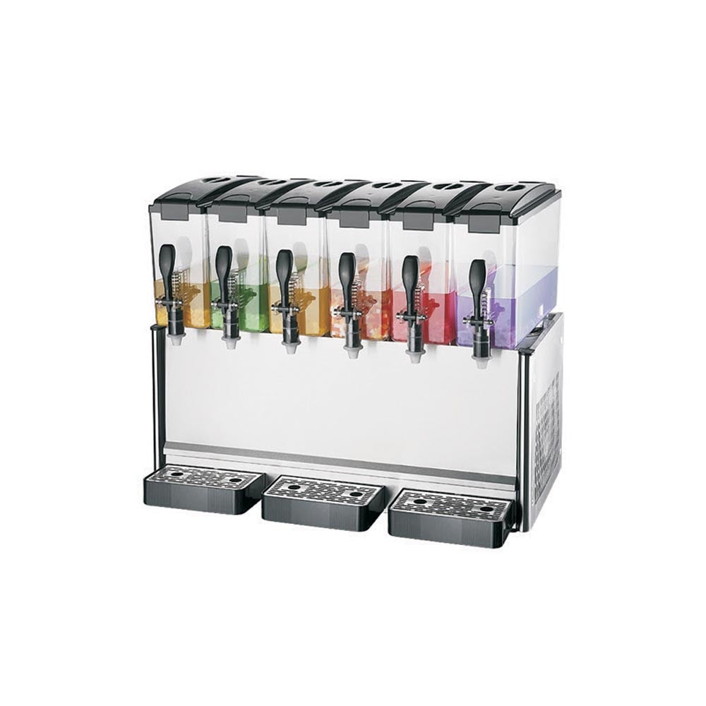 6X12L 6 Tanks CE Tabletop Cold Beverage Juice Dispenser TT-J121F - Image 2