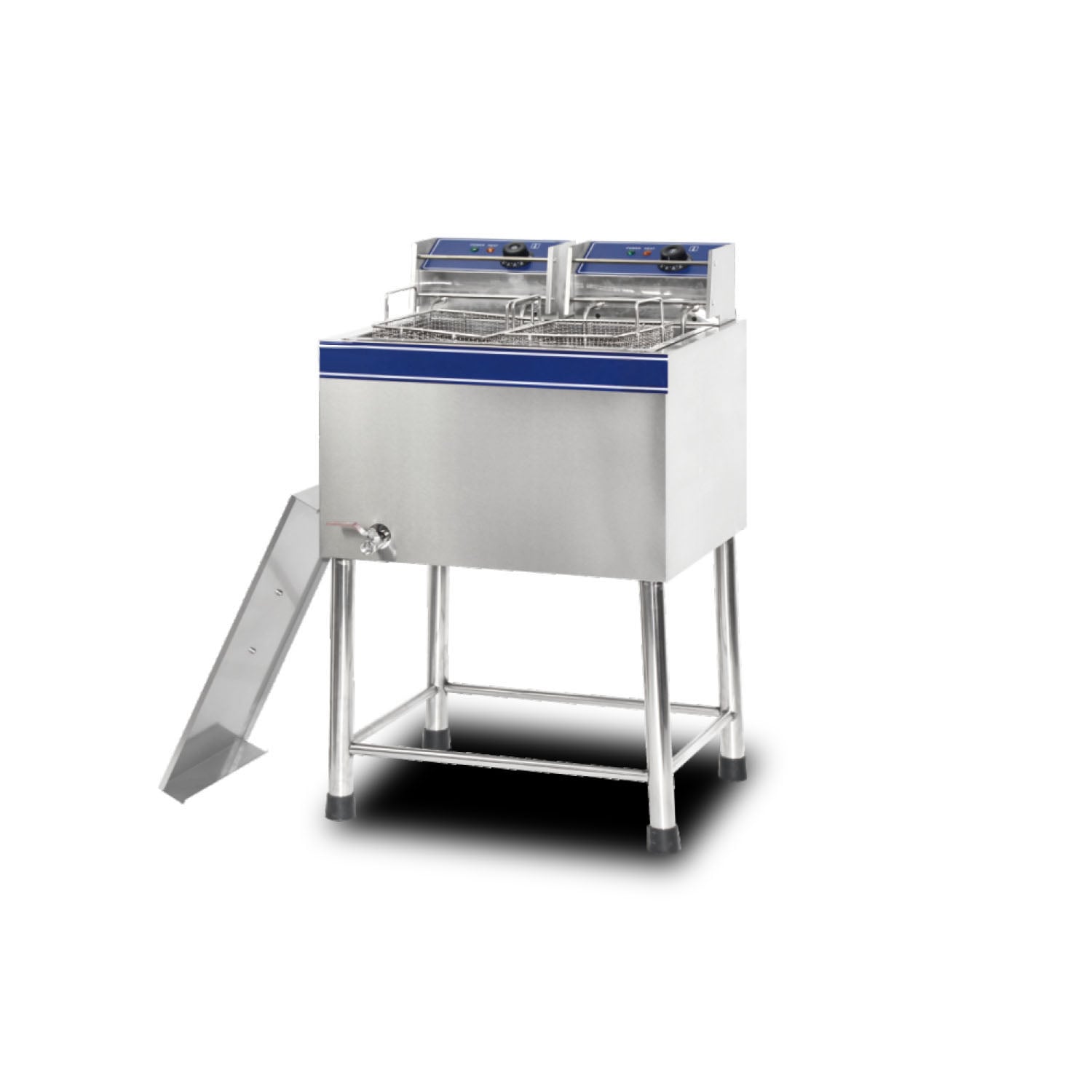 32L Single Tank 2 Baskets Commercial Electric Floor Fryer TT-WE39A