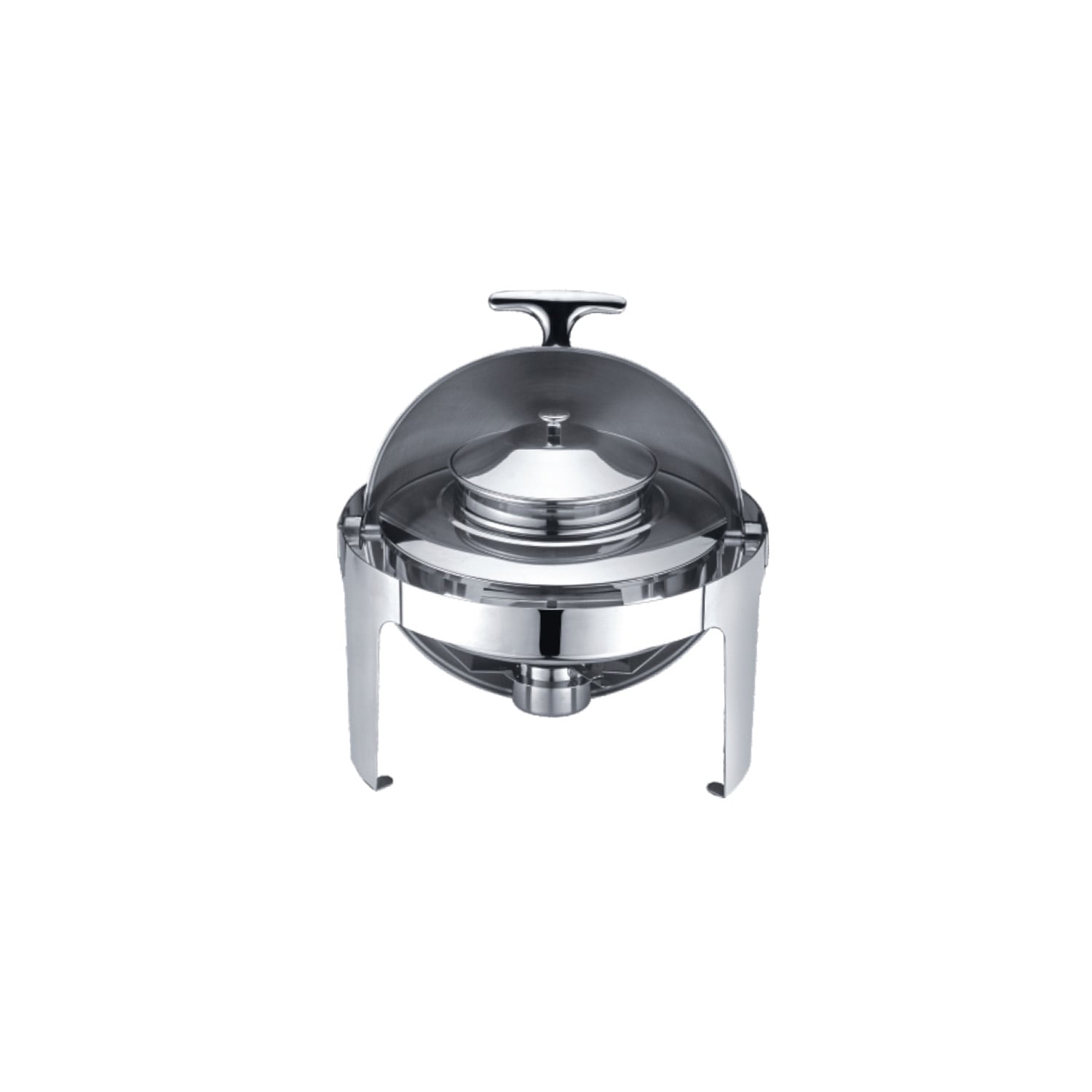 4.5L 470x470x335 MM Round Stainless Steel Roll Top Soup Chafer TT-YD-722