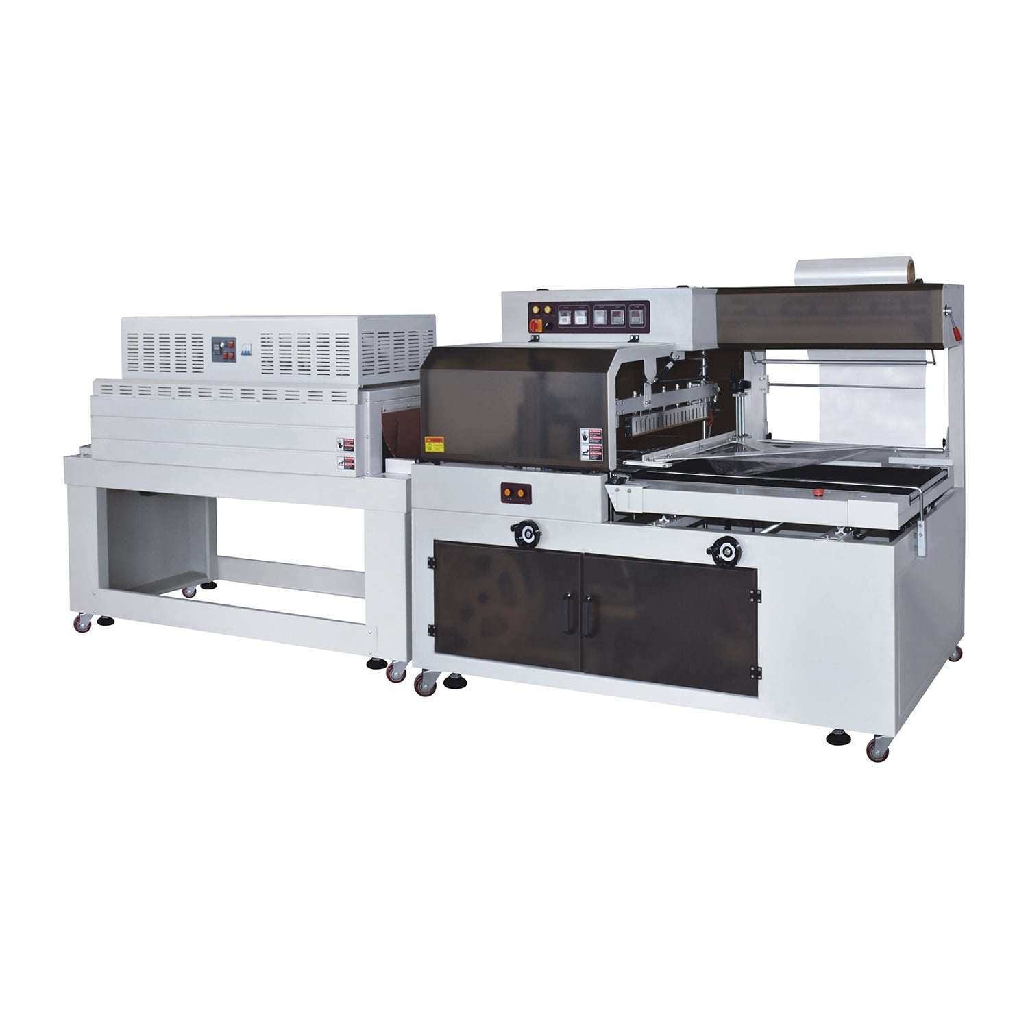 CE 220 MM Side Sealer BF-650 and 650X300 MM Heat Shrink Packing Machine BS6530LN