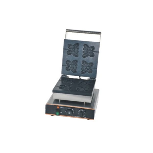 Electric Commercial Waffle Maker for Sale with 4 Butterfly-Shaped Molds TTS-2211