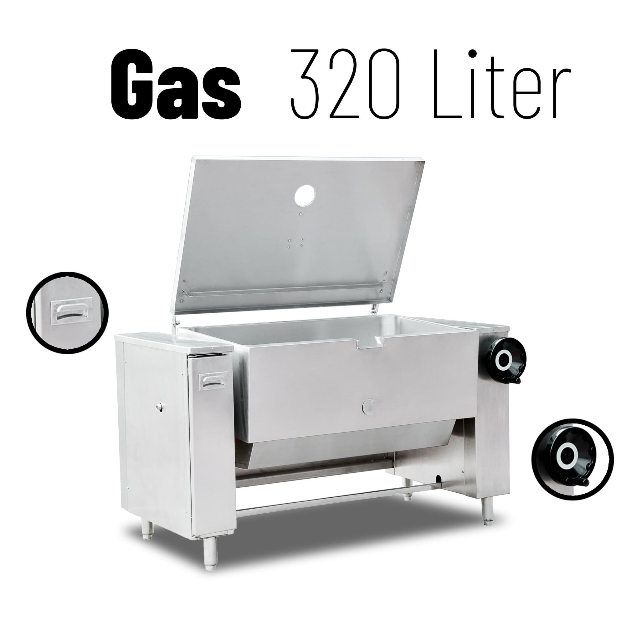 320L Gas Heating Tilting Cooking Pan Tilt Skillet DNH-4-320L