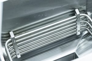 U-shaped heating tubes are densely arranged to transfer heat efficiently, quickly and evenly