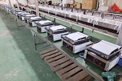 Full Flat 1800W Panini Toaster Press Grill Contact Grill TT-WE173AF