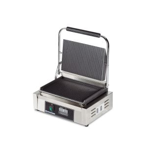Full Grooved Stainless Steel Electric Griddles Panini Contact Grill TT-WE173BD