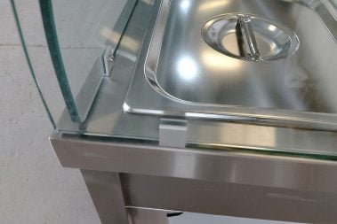 Curved Glass Double-Layer Table Top Bain Marie