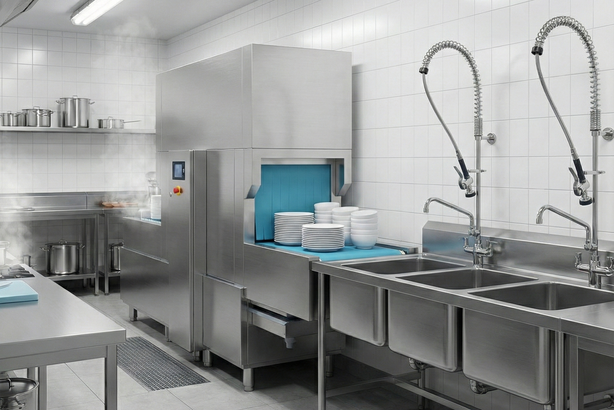 commercial dishwasher