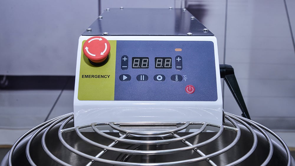 Tilt-head dough mixer