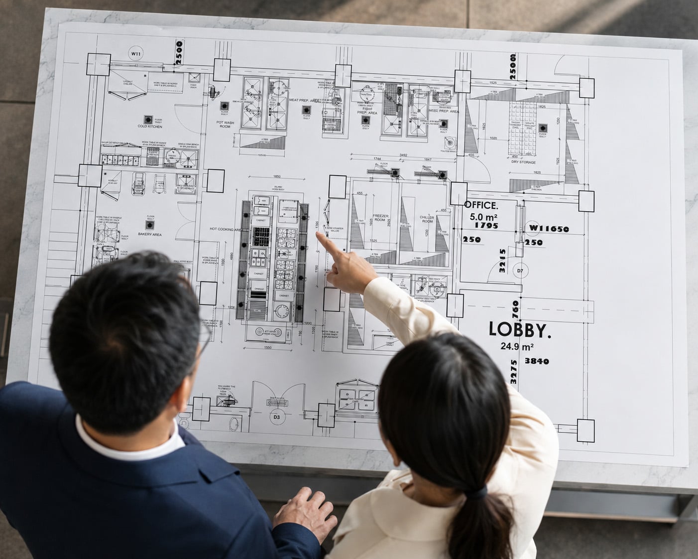 Step 1: Menu and Space Consultation